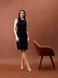Black Immutable Scuba Formal Sheath Dress | D56 - view 1