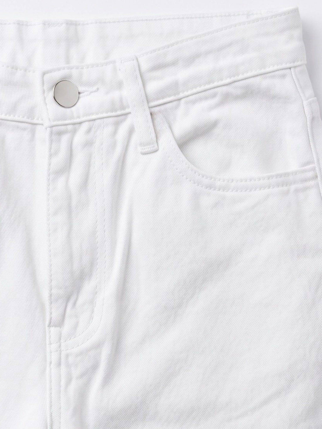 White Mid Rise Straight Fit Denim Jeans | ST23 - view 4