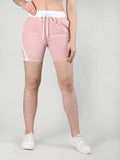 Solid Black Activewear Shorts for Women - view 7