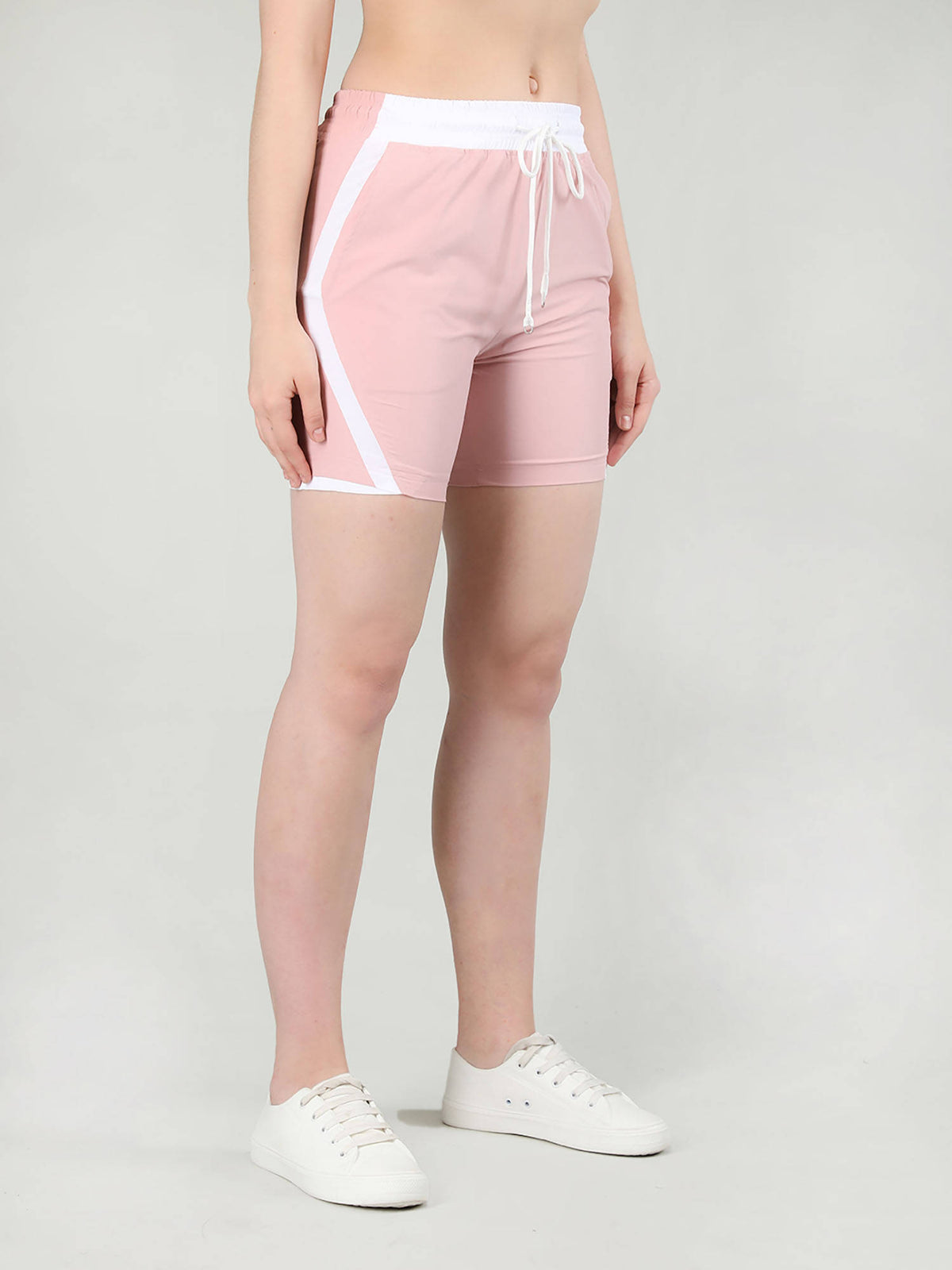 Solid Black Activewear Shorts for Women - view 10