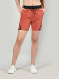 Solid Blue Activewear Shorts for Women - view 19