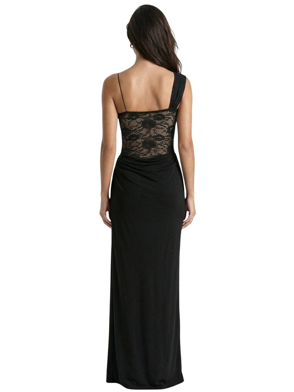 Black Lace Detail Dress | D56 - view 4