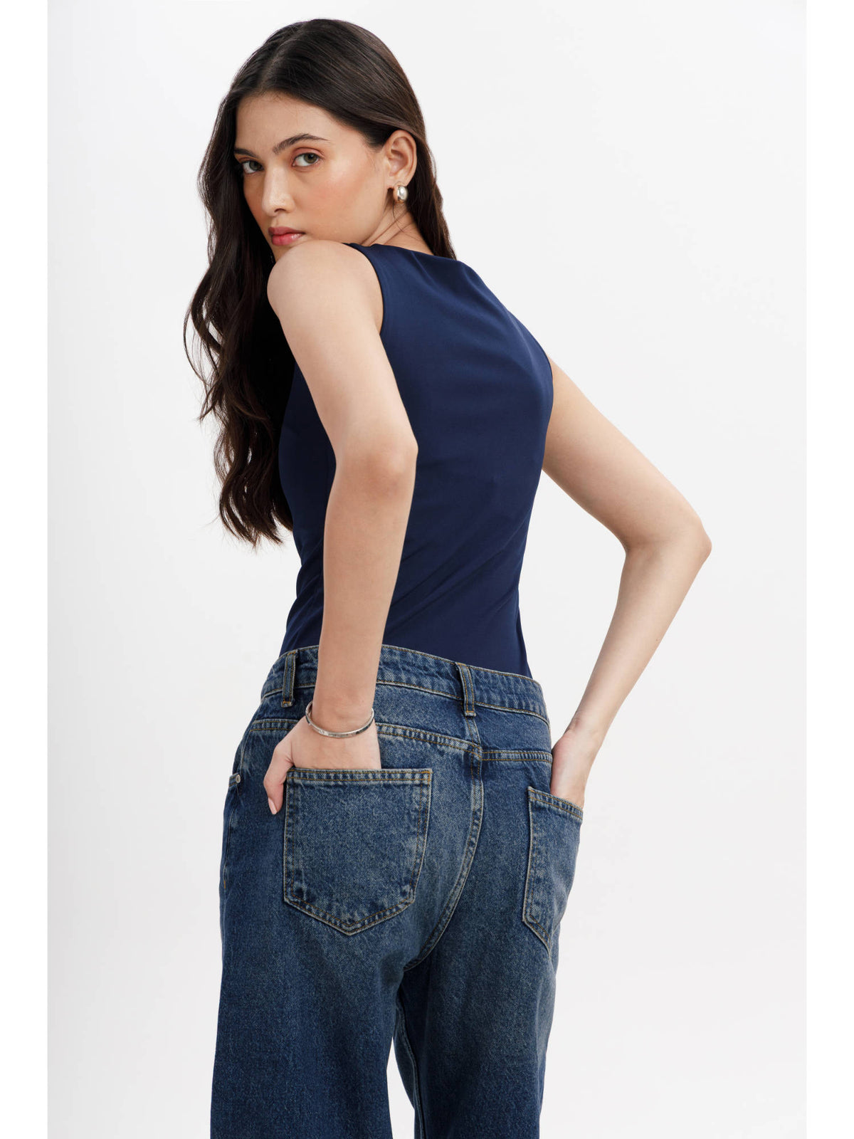 Navy Blue Tank Top | TT98 - view 6