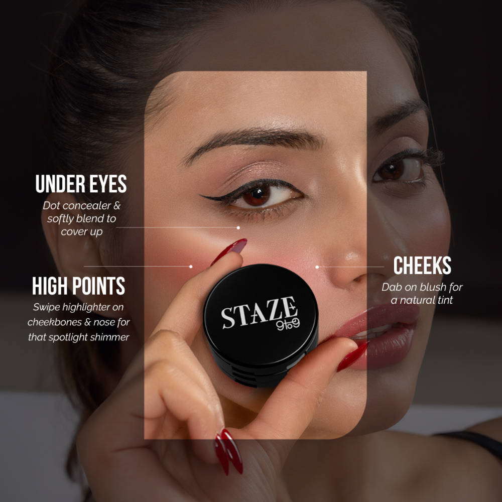 Triple Treat Stacked Face Palette With Concealer, Blush & Highlighter | F14 - view 5
