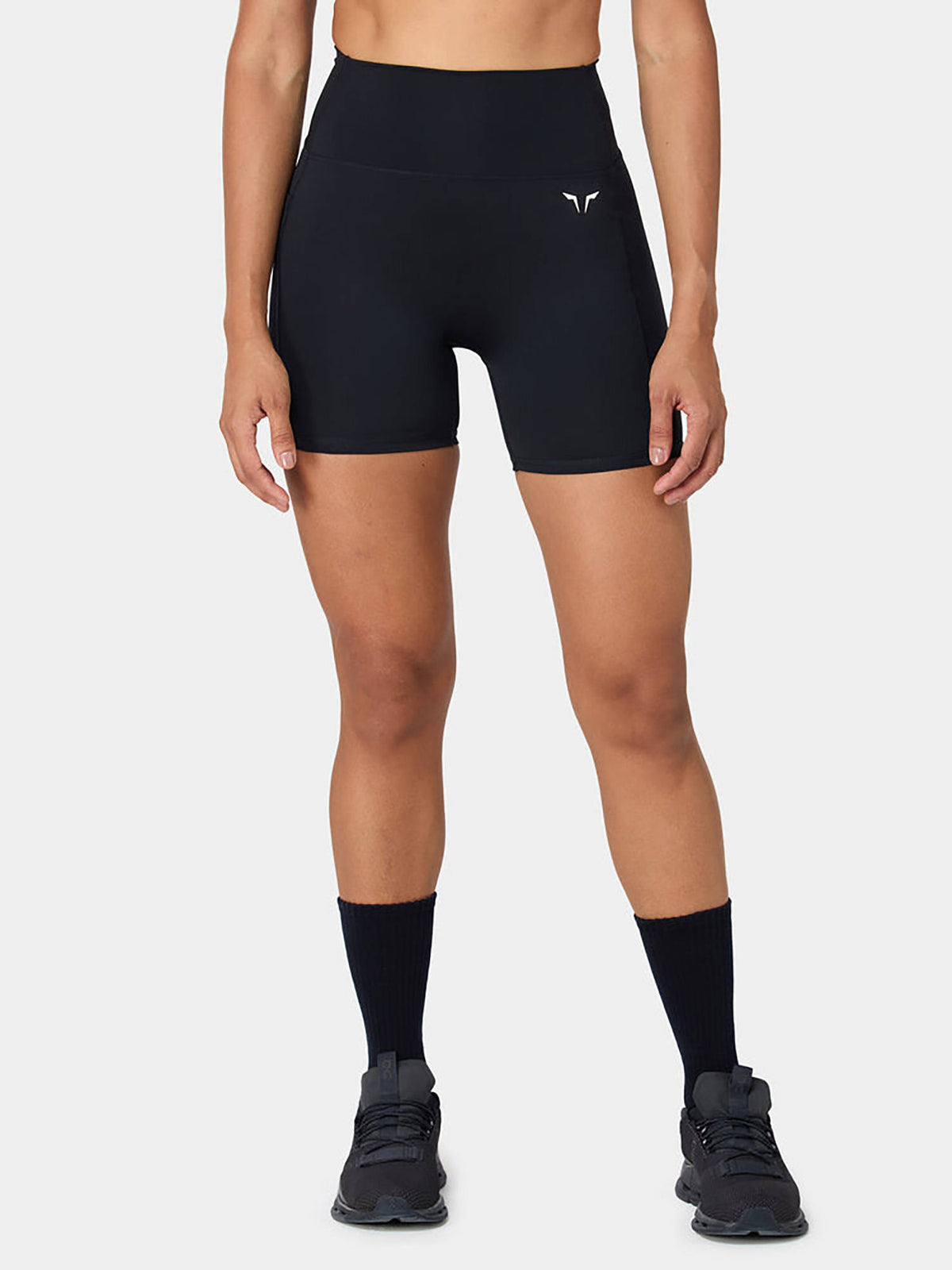Black High Rise Shorts - view 2