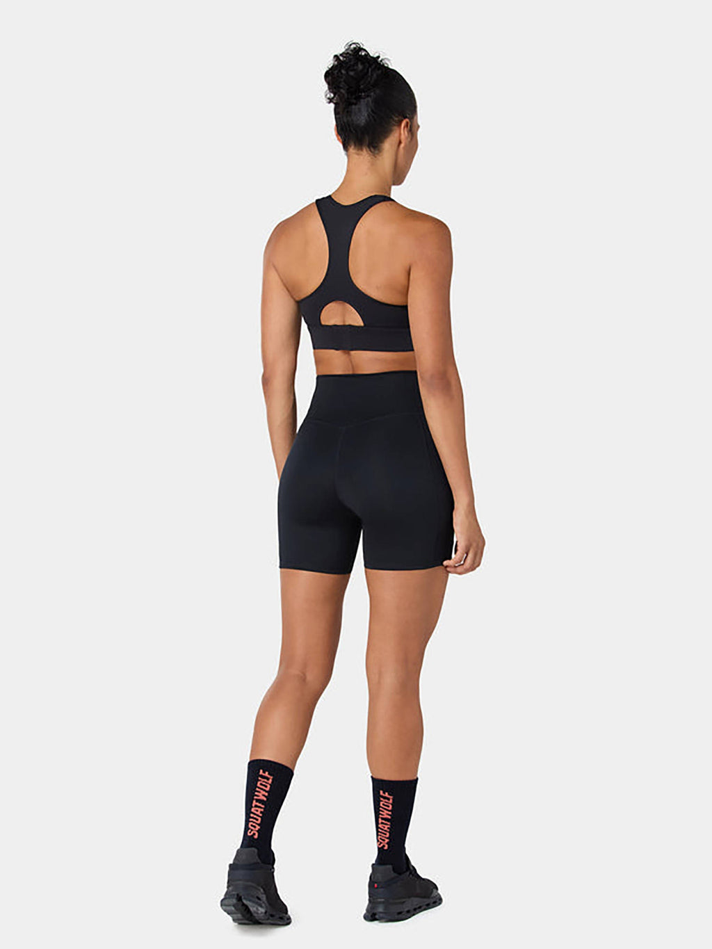 Black High Rise Shorts - view 6