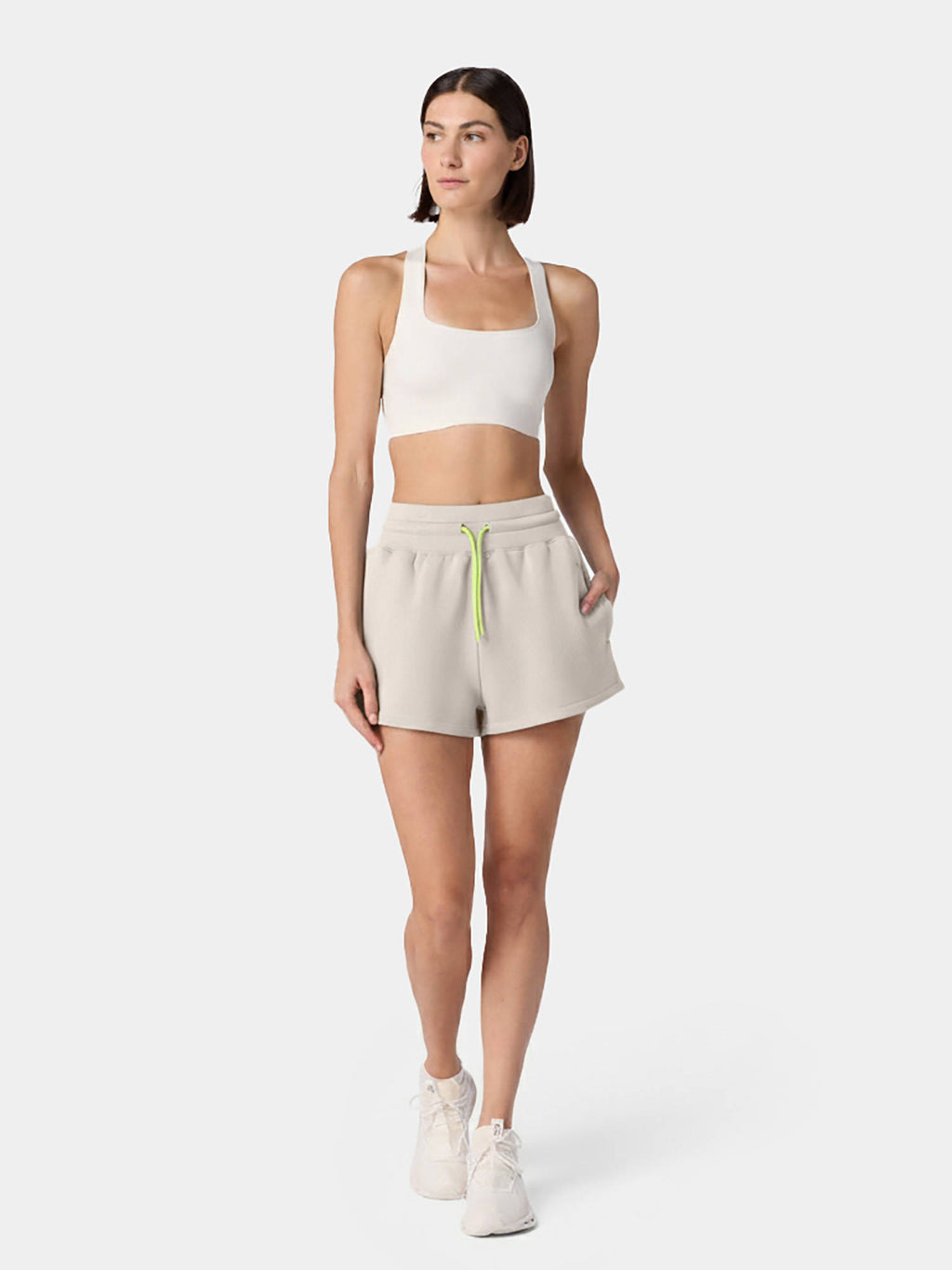 Cream Neotech Spacer Shorts - view 4