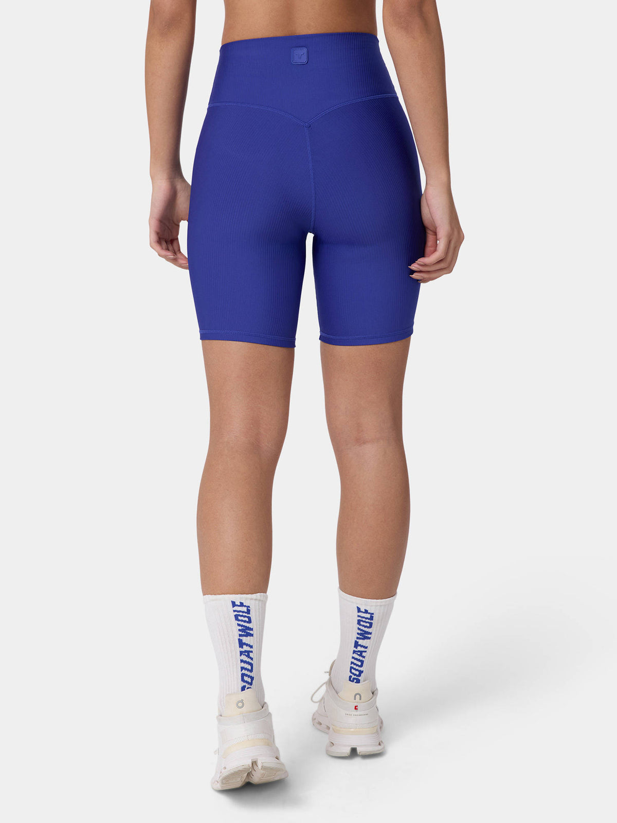 Blue Ribbed Cycling Short - view 7