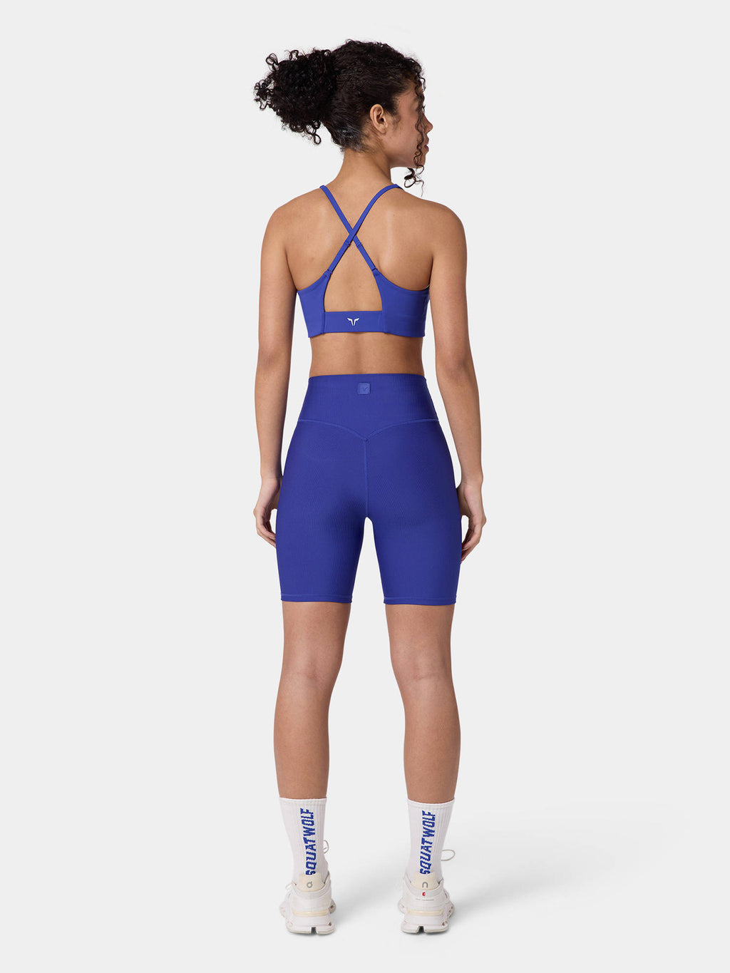 Black Ribbed Cycling Short - view 16
