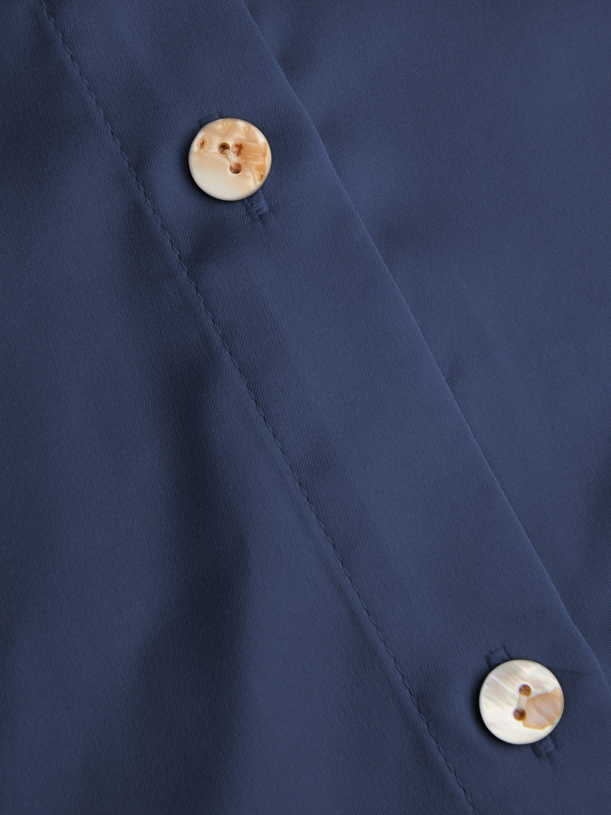 Satin Collar Solid Button Long Sleeve Blouse Top | S67 - view 15