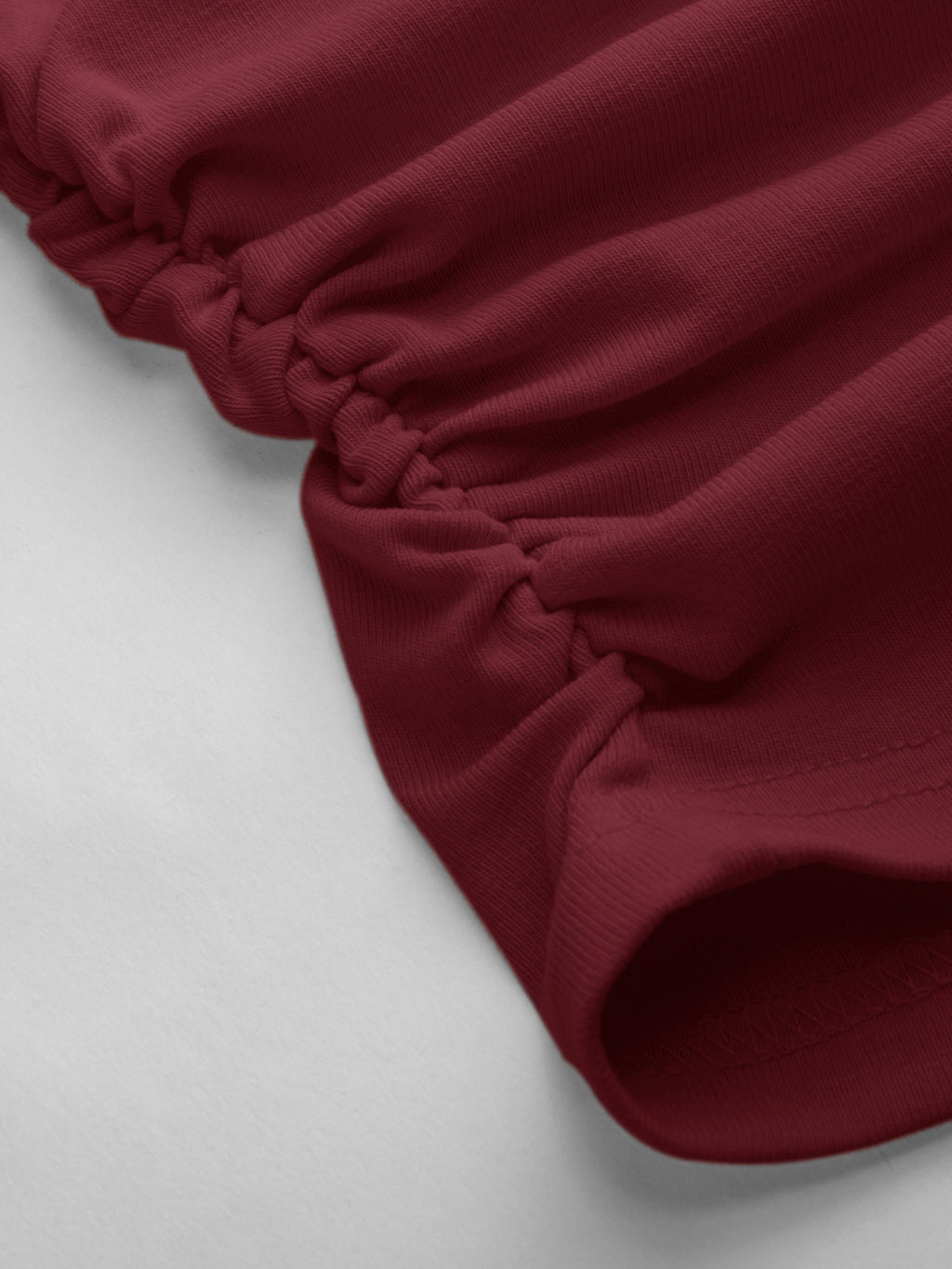 Cotton-blend V-neck Ruched Tank Top | TT98 - view 6