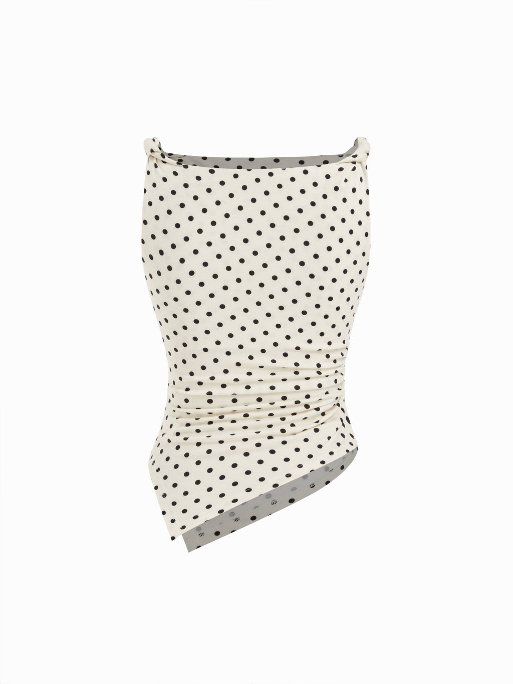 Leopard Boat Neck Ruched Asymmetrical Hem Tank Top | TT98 - view 6
