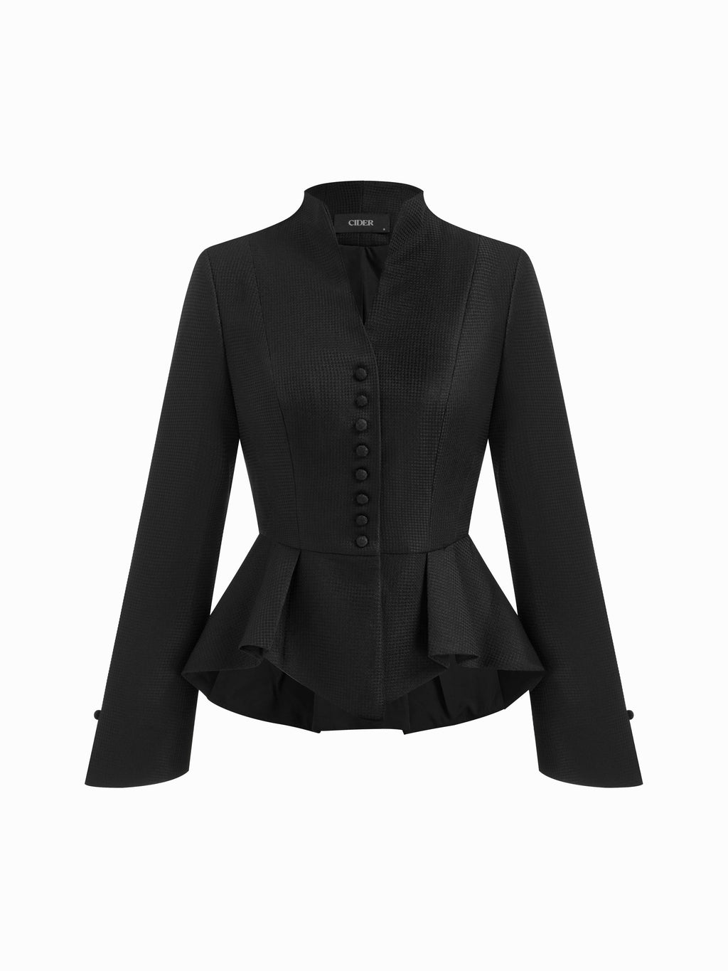 Split Peplum Long Sleeve Jacket | JC78 - view 8