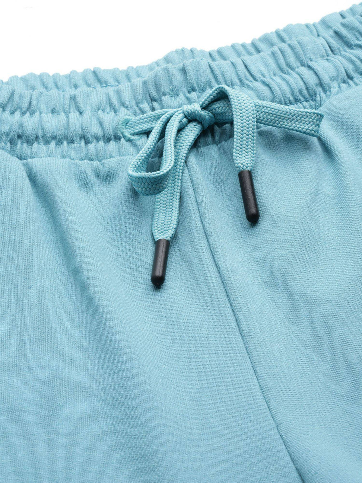 Women Blue Solid Knitted Slim Fit Running Sports Shorts - view 5