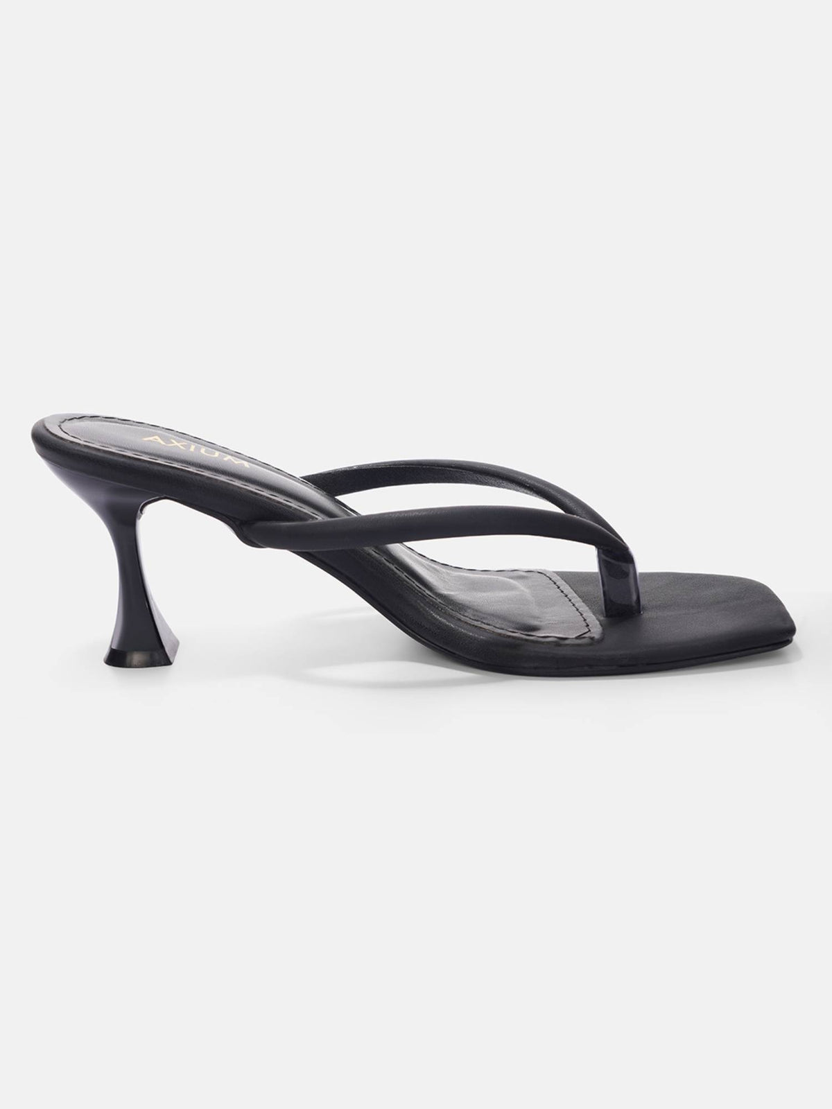 Women's Black V-Strap Heels | H78 - view 2