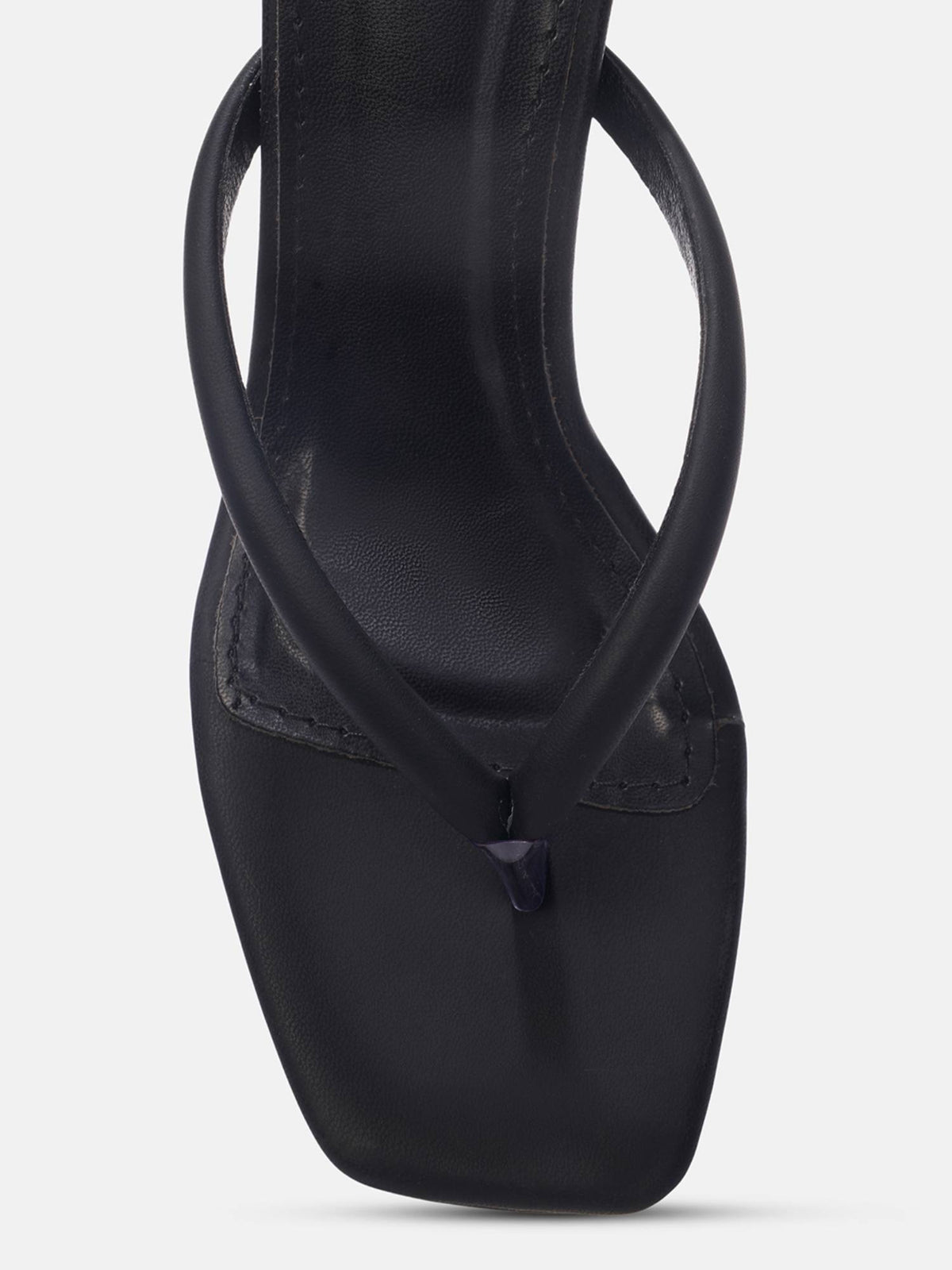 Women's Black V-Strap Heels | H78 - view 4