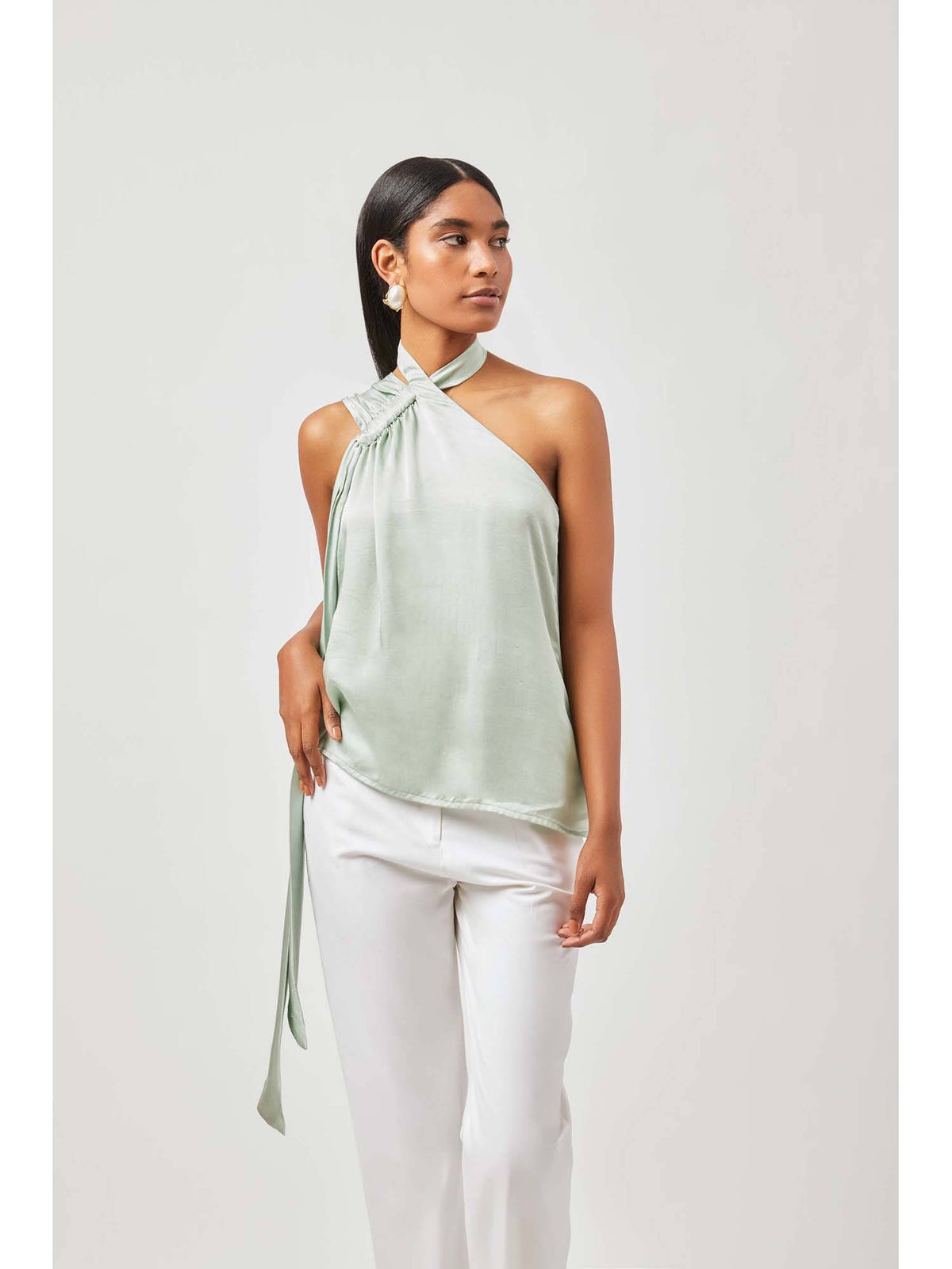 Women Green Camille Top | HT67 - view 3