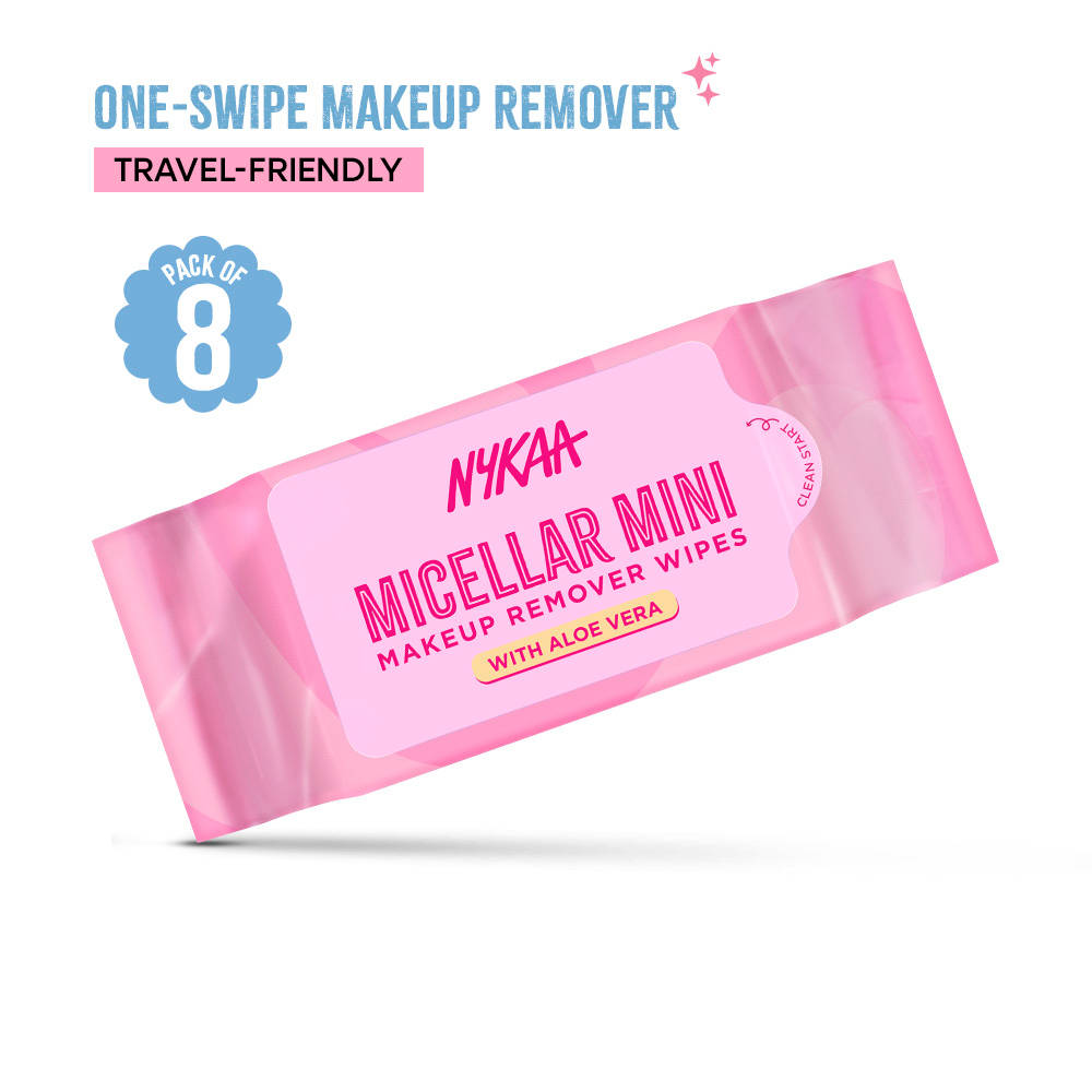 Nykaa Micellar Mini Makeup Remover Wipes Ultra-Soft, Gentle Wipes For Instant Cleanse & Hydration | E20 - view 1