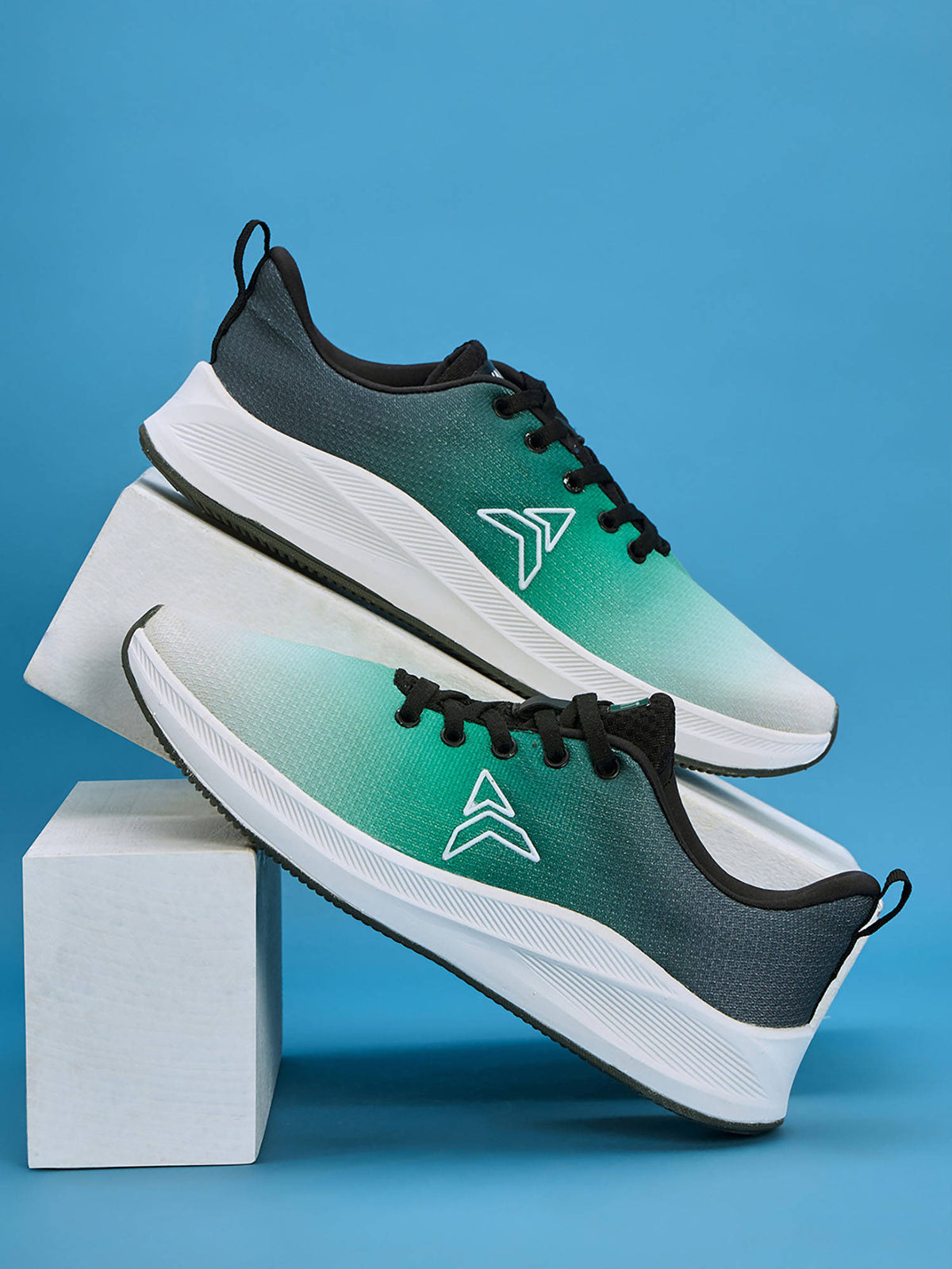 Womens Solar Running Shoes - Green | SH9 - view 6