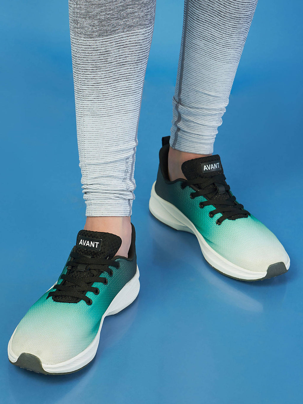 Womens Solar Running Shoes - Green | SH9 - view 7