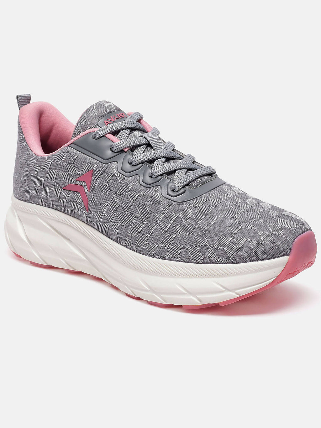 Womens Libra Running Shoes - Grey & Pink | SH9 - view 2