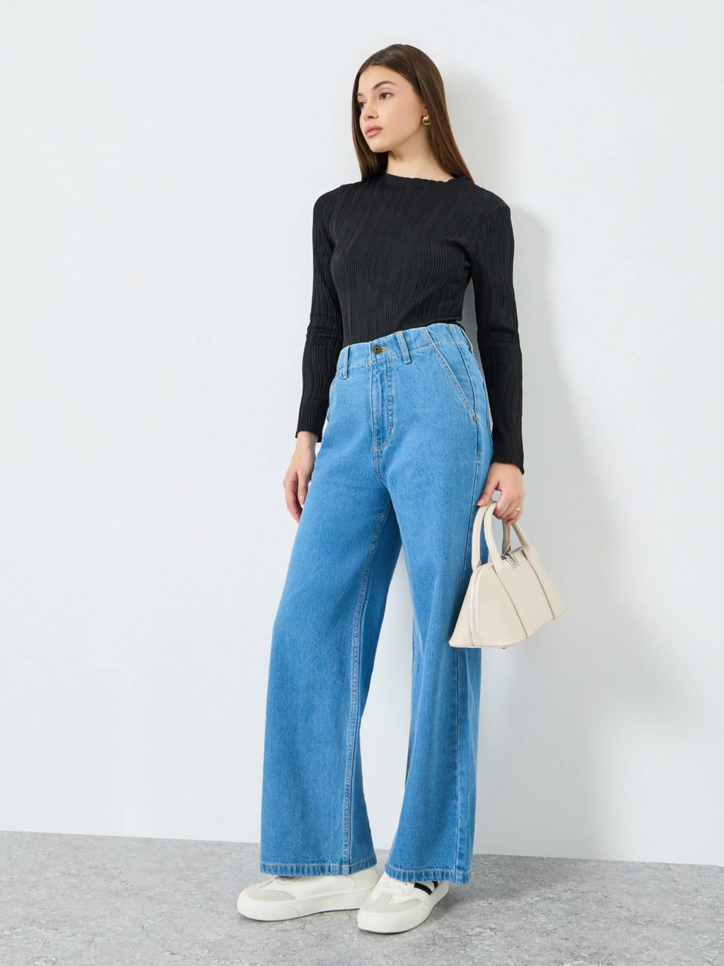 Blue Casual Plain Jeans | WL90 - view 2
