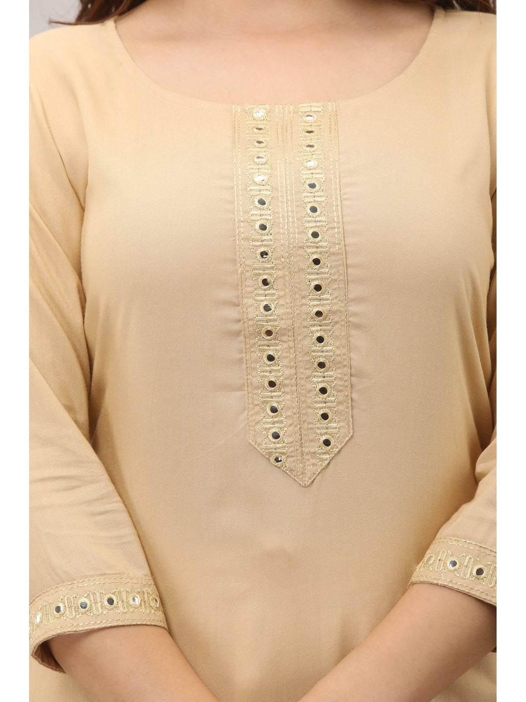 Rayon Straight Solid White Kurta | KDG - view 14