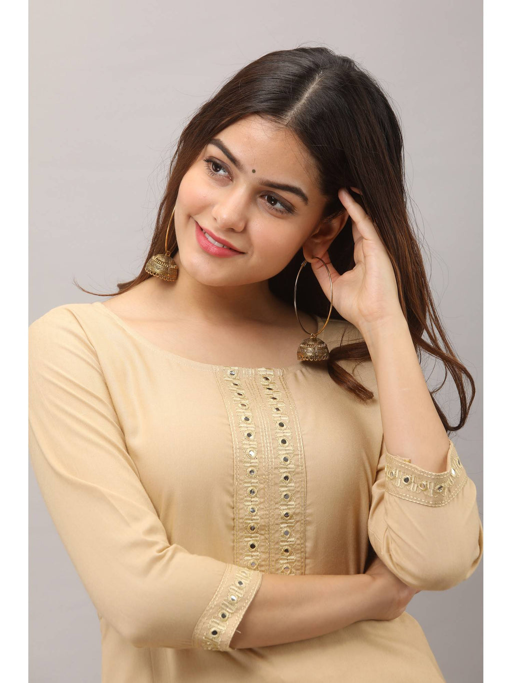 Rayon Straight Solid White Kurta | KDG - view 15