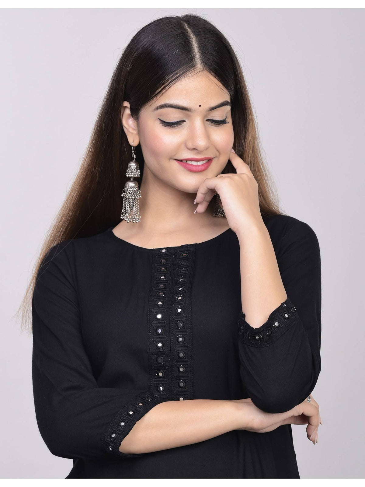 Rayon Straight Solid White Kurta | KDG - view 11