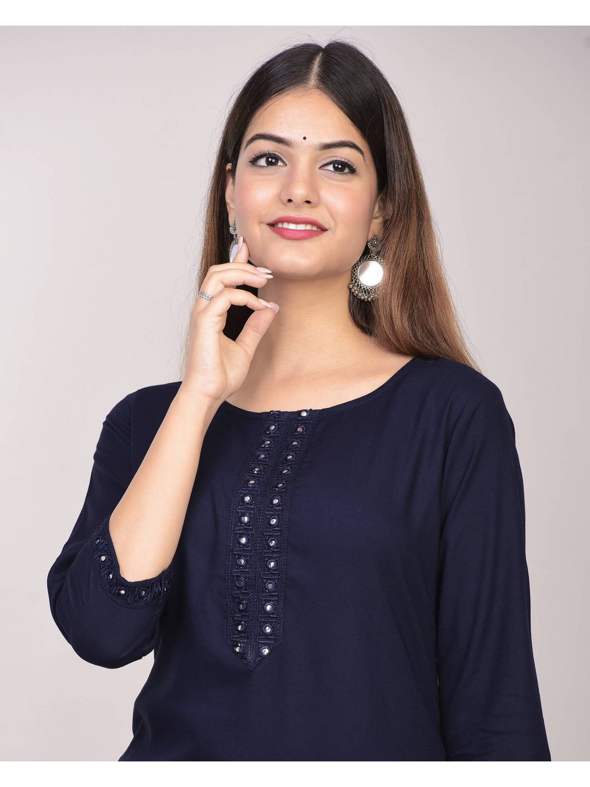 Rayon Straight Solid White Kurta | FY93 - view 19