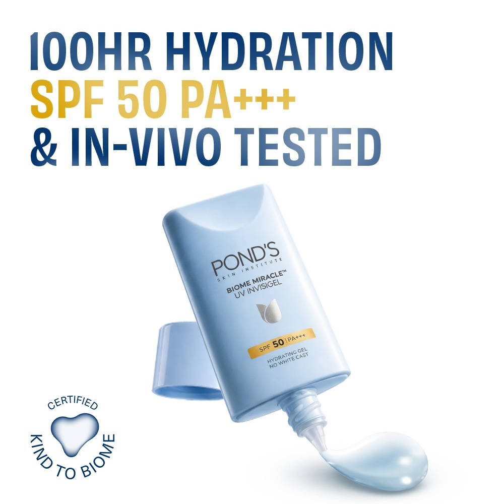 POND'S BIOME Miracle|UV Invisigel Moisturiser|100HR Hydration, SPF50 PA+++ | FC3 - view 1