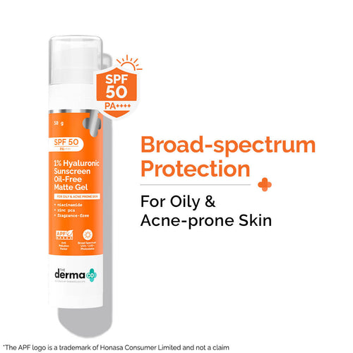 1% Hyaluronic Sunscreen Oil-Free Gel With SPF 50 PA++++ For Oily In-Vivo tested | FC3 - view 1