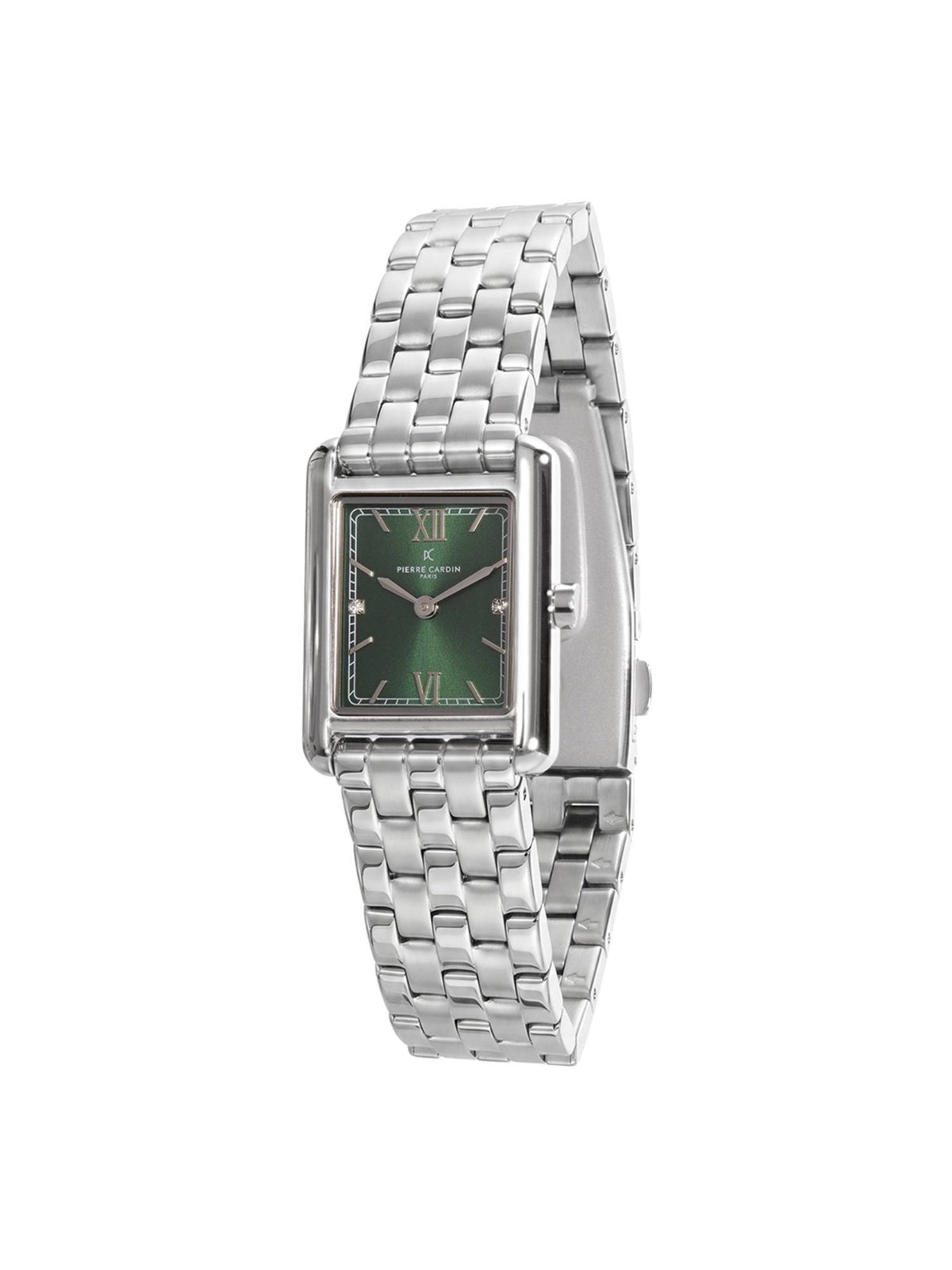 Women Silver Stainless Steel Rectangular Dial Watch (Cf.1040.Ms.2) | W92 - view 6