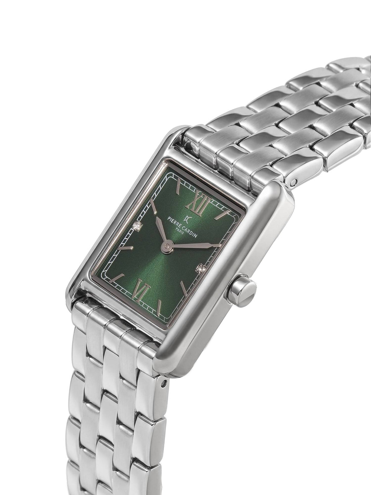 Women Silver Stainless Steel Rectangular Dial Watch (Cf.1040.Ms.2) | W92 - view 7