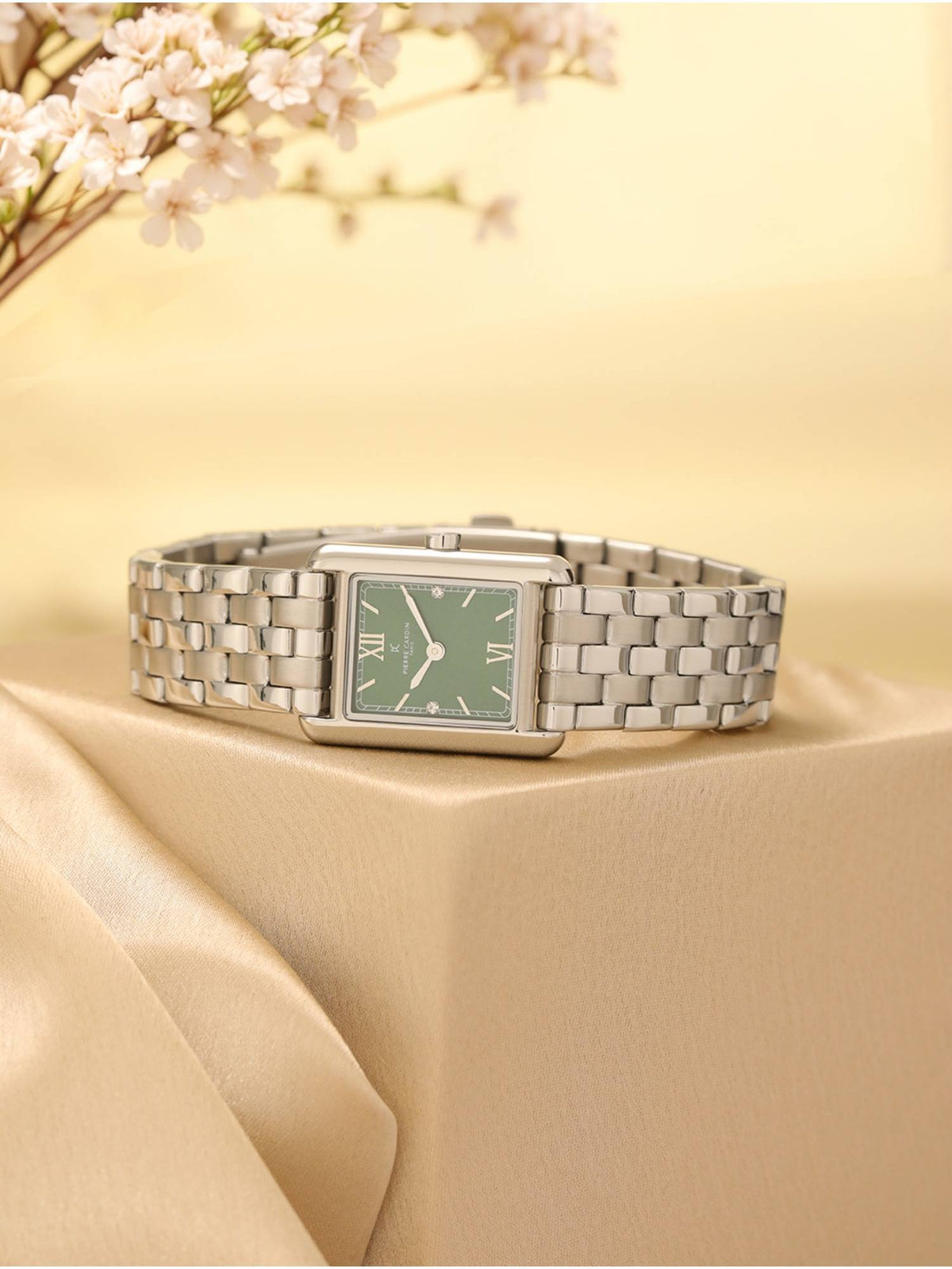 Women Silver Stainless Steel Rectangular Dial Watch (Cf.1040.Ms.2) | W92 - view 10