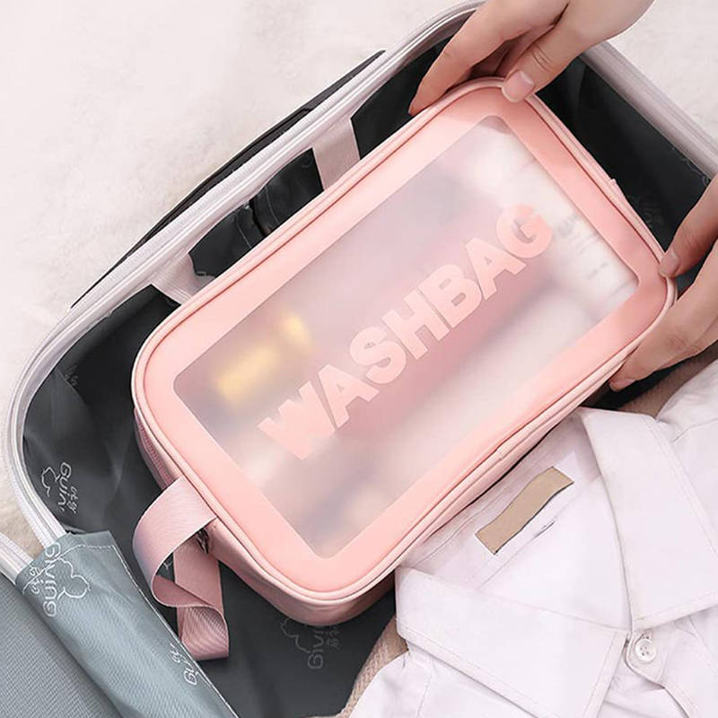 Wash Bag - Pack Of 3 Washable Travel Bags (White) | T32 - view 4