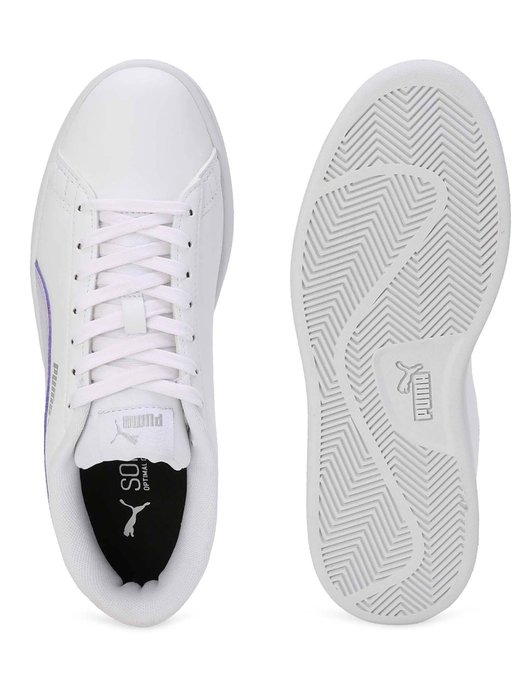 Smashic Womens White Sneakers | SN09 - view 6