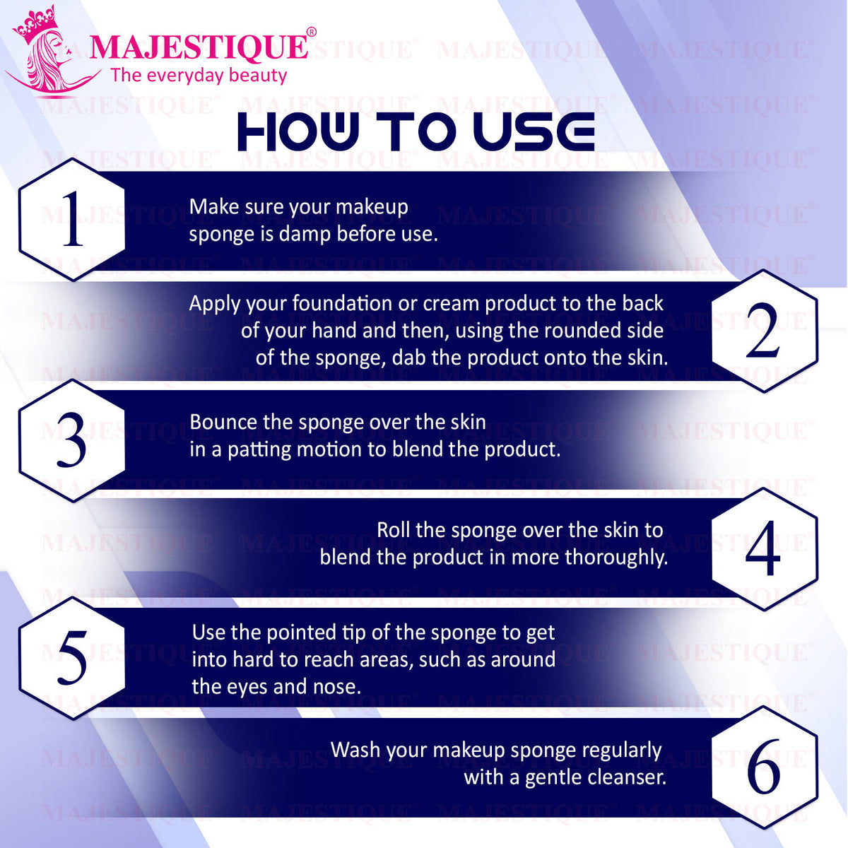 Makeup Puff With Handle, Latex Dry Wet Dual-Purpose Face Sponge - Color May Vary | C83 - view 3