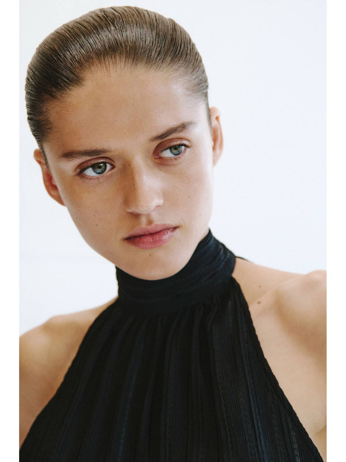 Women Black Textured Jersey Top | HT67 - view 5