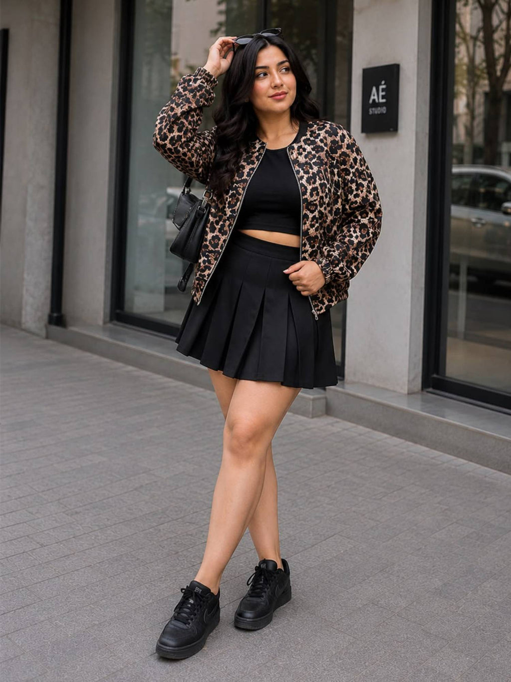 Bold Leopard Print Balloon Jacket | JC78 - view 5