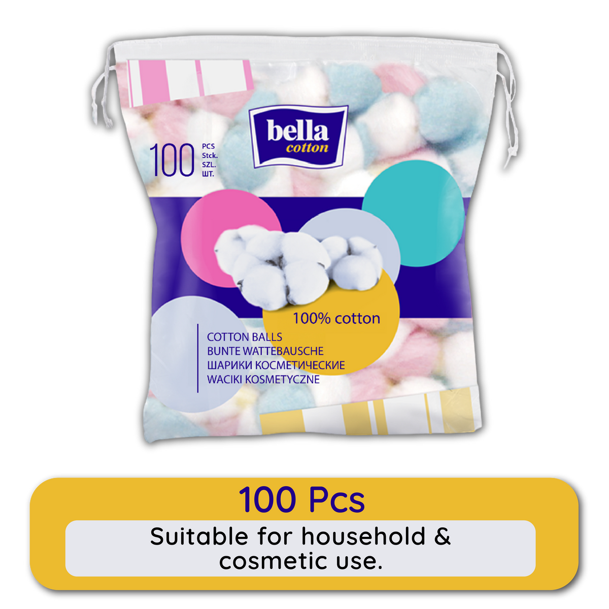 Cotton Balls, 100% Cotton, Soft, Highly Absorbent,Makeup Removal, Nail Polish Removal | T32 - view 1