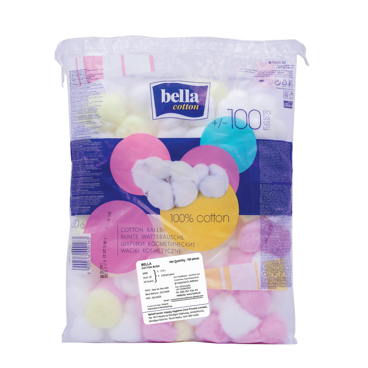 Cotton Balls, 100% Cotton, Soft, Highly Absorbent,Makeup Removal, Nail Polish Removal | T32 - view 2