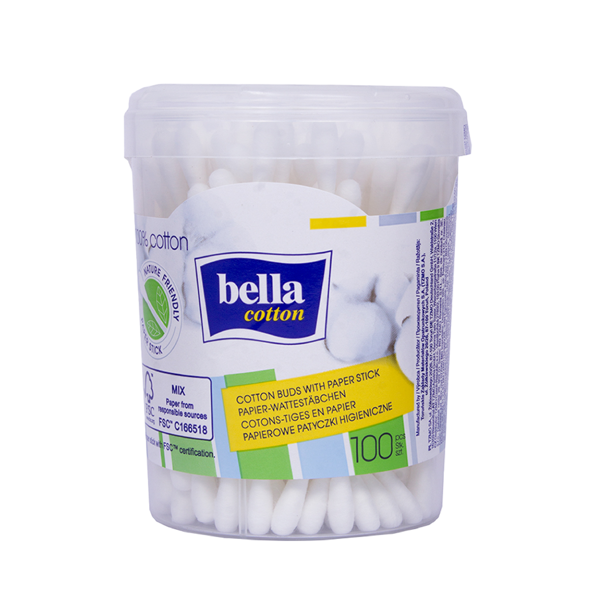 Cotton Buds with Paper Stick in Box, Soft and Gentle, 100% Cotton, Nature Friendly | T32 - view 1