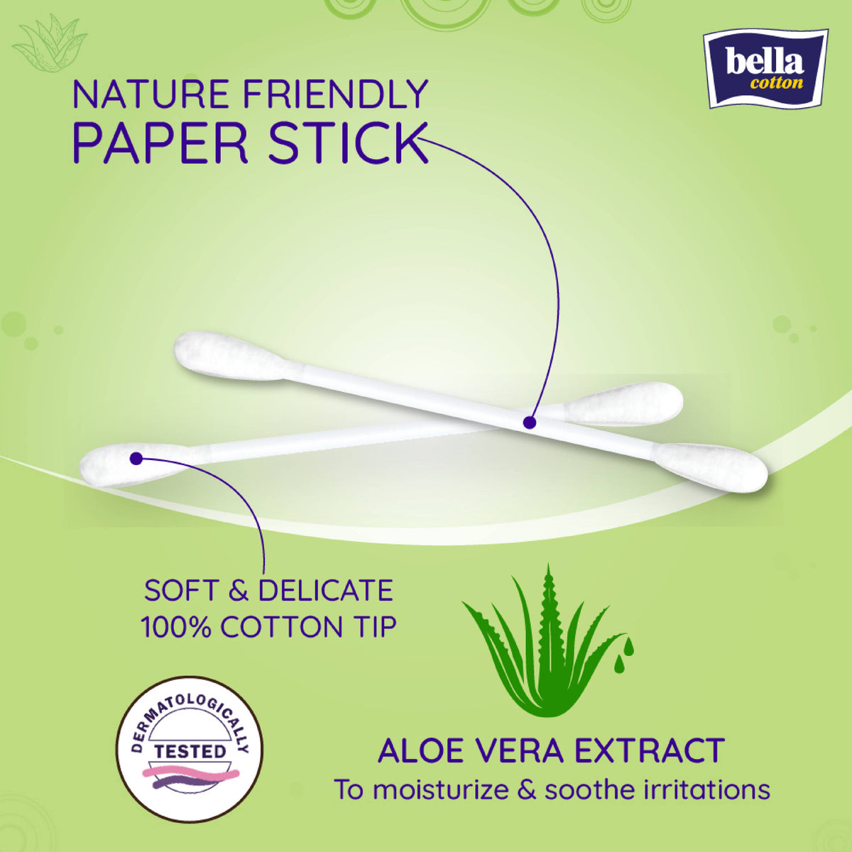 Cotton Buds with Paper Stick in Box, Soft and Gentle, 100% Cotton, Nature Friendly | T32 - view 3