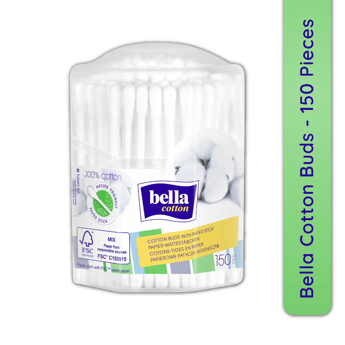 Cotton Buds with Paper Stick, Soft & Gentle,100% Cotton,Nature Friendly, Multipurposes | T32 - view 1