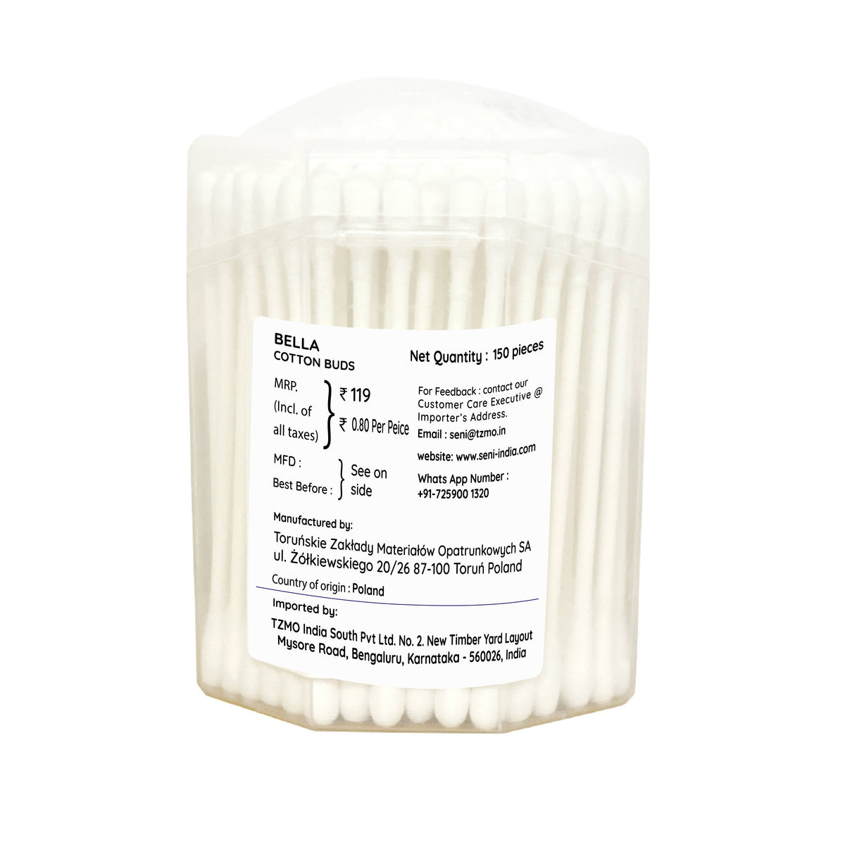 Cotton Buds with Paper Stick, Soft & Gentle,100% Cotton,Nature Friendly, Multipurposes | T32 - view 2