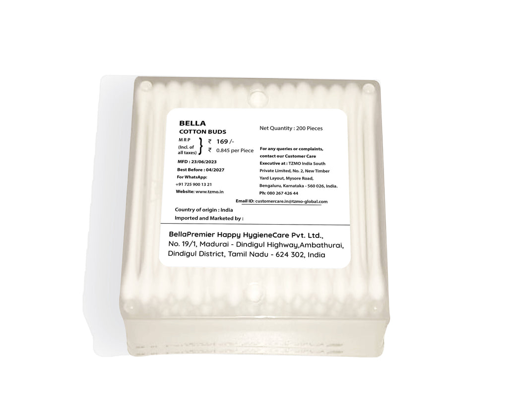 Cotton Buds with Paper Stick, Soft and Gentle, 100% Cotton, With Aloe Vera Extract | T32 - view 3