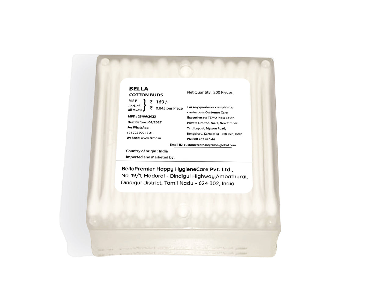 Cotton Buds with Paper Stick, Soft and Gentle, 100% Cotton, With Aloe Vera Extract | T32 - view 3