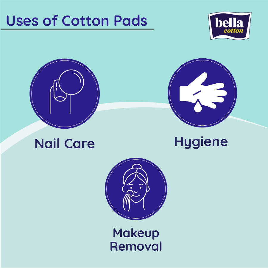 Cotton Pads with Aloe vera Extracts, 100% Cotton, Double Sided, Nail Polish Removal | T32 - view 5