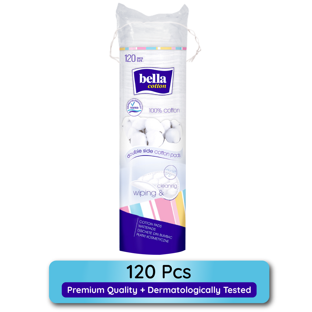 Cotton Pads, 100% Cotton, Double Sided, Makeup Removal, Nail Polish Removal - Pack of 1 | T32 - view 1